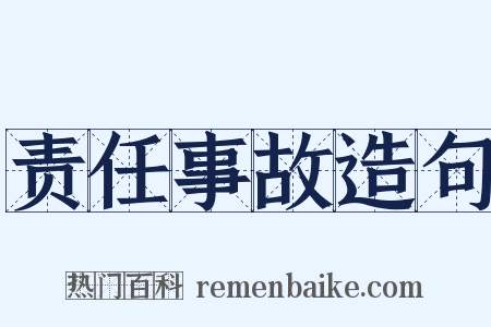 责任事故造句是什么意思的图片